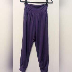 Purple Relaxed Fit Yoga Pants Joggers